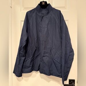 Everlane‎ Jacket Mens Navy Full Zip Lightweight Pockets Track Bomber Jacket EUC